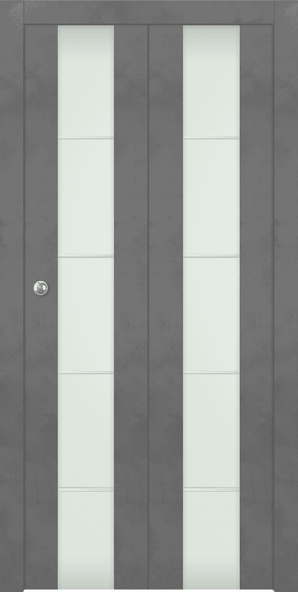 AVON 202 4H VETRO DARK URBAN BI-FOLD BELLDINNI MODERN INTERIOR DOOR - 1