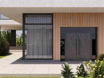Double metal-aluminum modern exterior door Dekton 0118 - 10