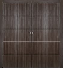 PALLADIO 4H GRAY OAK DOUBLE BI-FOLD BELLDINNI MODERN INTERIOR DOOR - 1