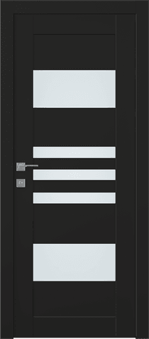 LETI VETRO BLACK MATTE SWING BELLDINNI MODERN INTERIOR DOOR - 1