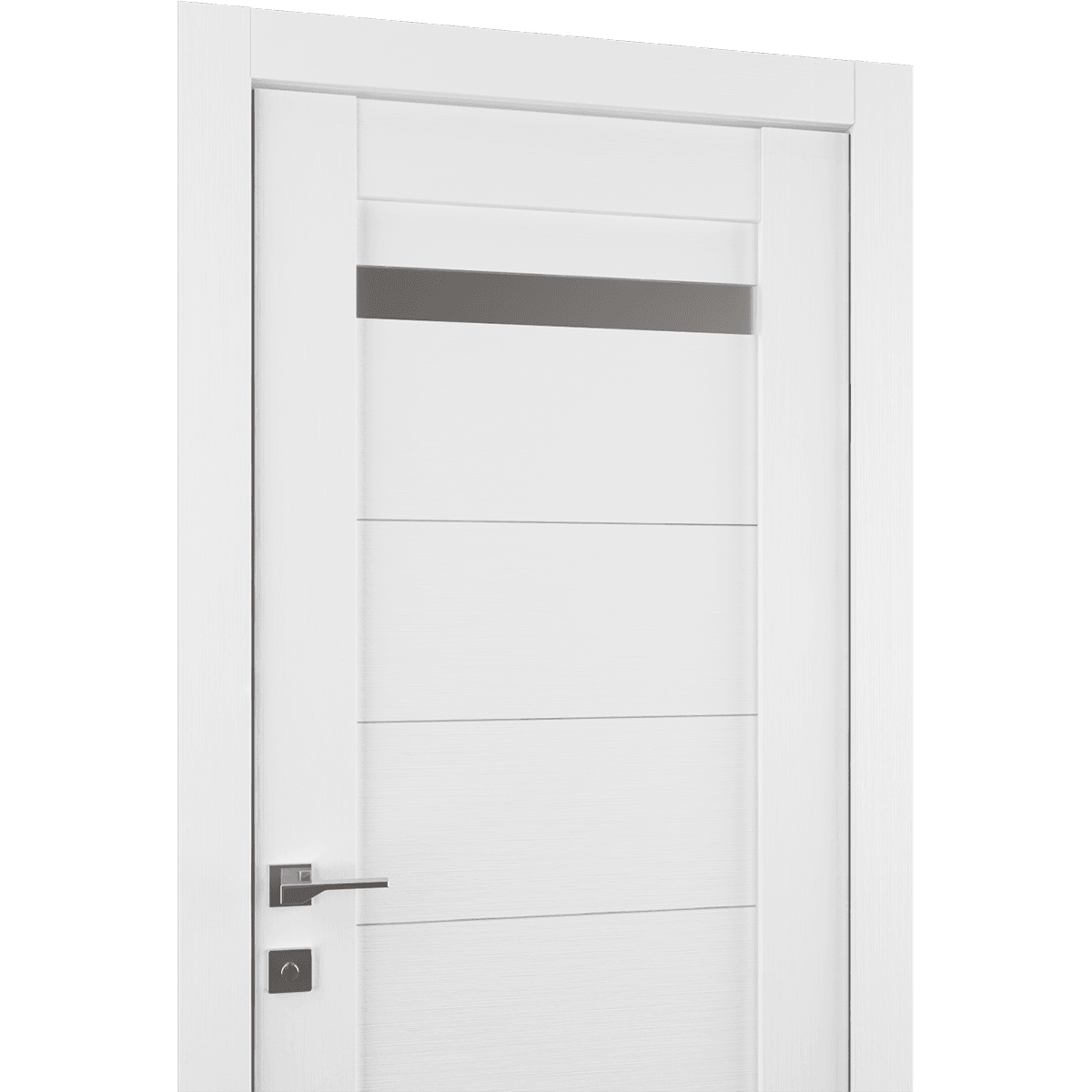 PERLA VETRO BIANCO NOBLE DOUBLE BELLDINNI MODERN INTERIOR DOOR - 3