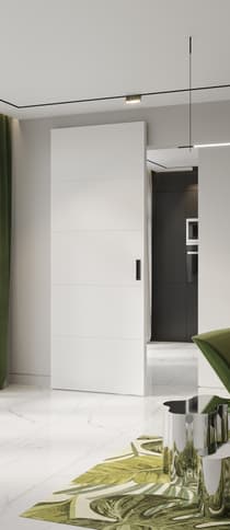 ARVIKA POLAR WHITE DOUBLE MAGIC BELLDINNI MODERN INTERIOR DOOR - 2