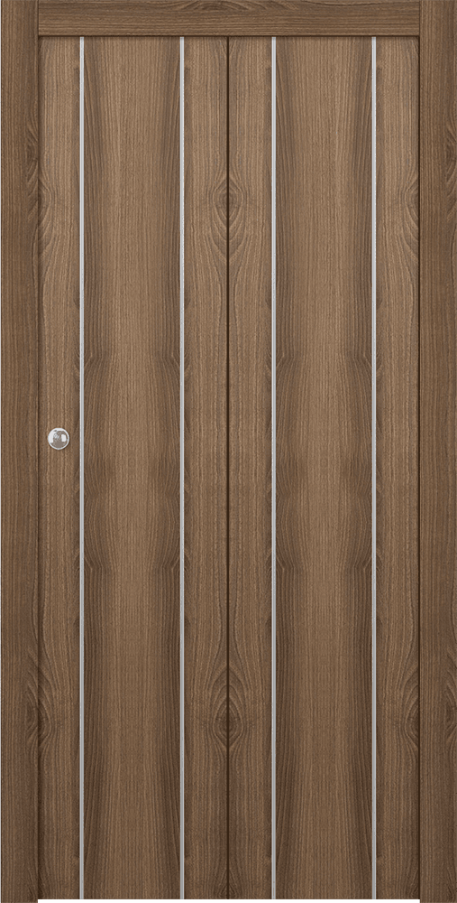 OPTIMA 2U PECAN NUTWOOD BI-FOLD DOORS BELLDINNI MODERN INTERIOR DOOR - 1