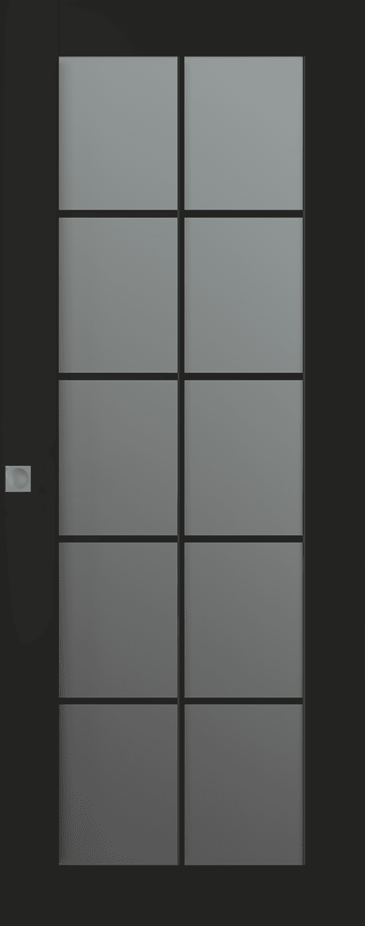 AVON 10 LITE VETRO BLACK MATTE MAGIC BELLDINNI MODERN INTERIOR DOOR - 1