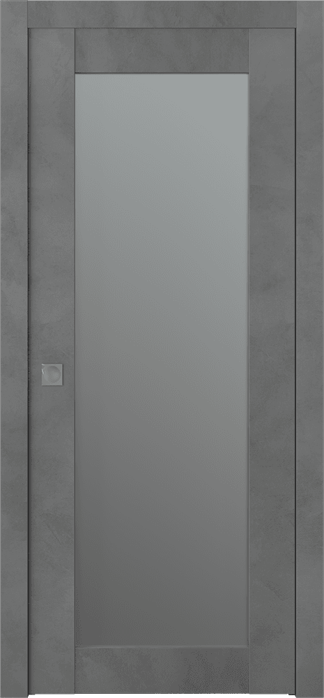AVON 207 VETRO DARK URBAN POCKET BELLDINNI MODERN INTERIOR DOOR