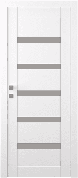 LEORA VETRO SNOW WHITE SWING BELLDINNI MODERN INTERIOR DOOR - 1