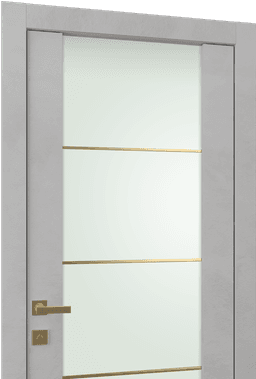 AVON 202 4H GOLD STRIPS VETRO LIGHT URBAN DOUBLE DOORS BELLDINNI MODERN INTERIOR DOOR - 2