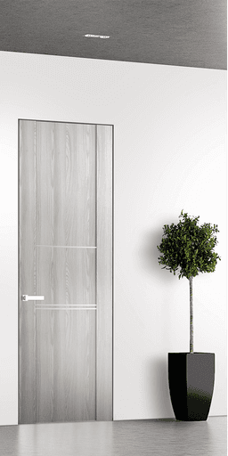 AVON 01 3H RIBEIRA ASH INVISIBLE METAL FRAME BELLDINNI MODERN INTERIOR DOOR - 1