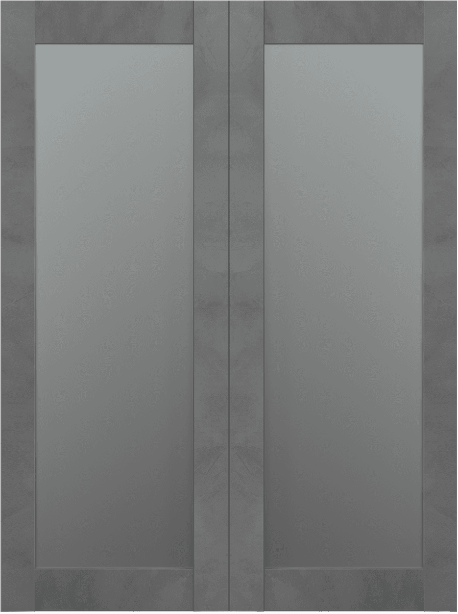 AVON 207 VETRO DARK URBAN DOUBLE BI-FOLD BELLDINNI MODERN INTERIOR DOOR - 2