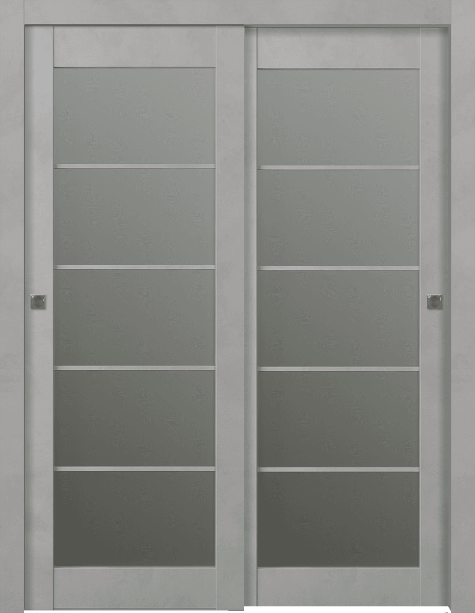 AVON 5 LITE VETRO LIGHT URBAN BYPASS BELLDINNI MODERN INTERIOR DOOR - 1