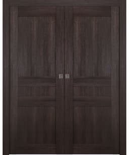AVON 07 2R VERALINGA OAK DOUBLE POCKET DOORS BELLDINNI MODERN INTERIOR DOOR - 1