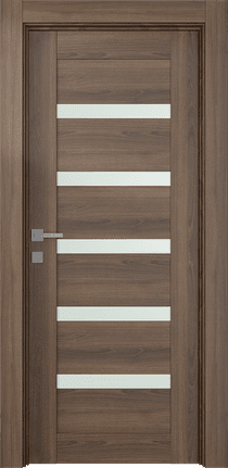 AVON 07-04 VETRO PECAN NUTWOOD SWING DOORS BELLDINNI MODERN INTERIOR DOOR - 1
