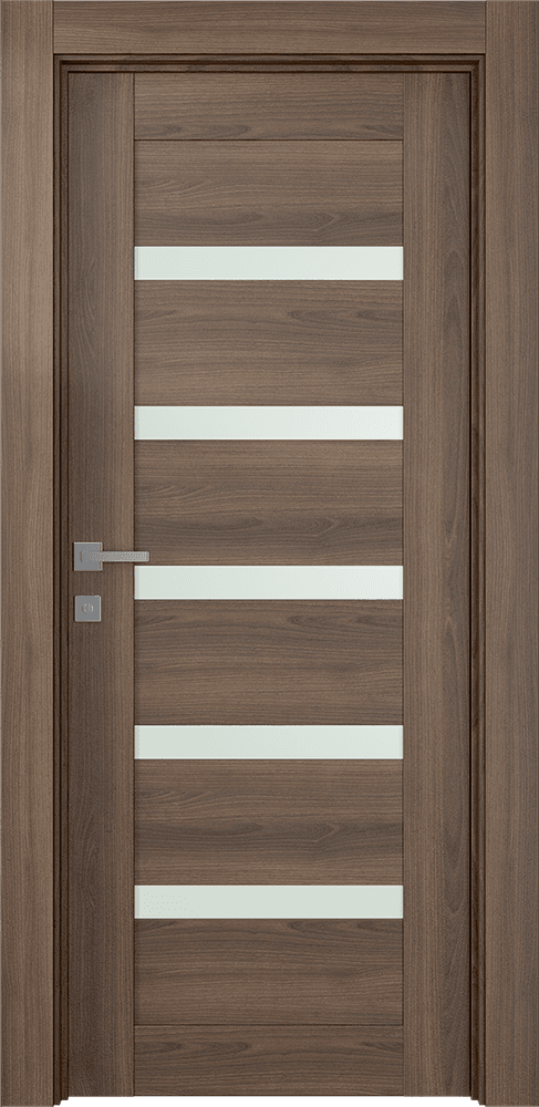 AVON 07-04 VETRO PECAN NUTWOOD SWING DOORS BELLDINNI MODERN INTERIOR DOOR