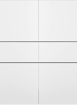 PALLADIO 2H BLACK BIANCO NOBLE DOUBLE MAGIC DOORS BELLDINNI MODERN INTERIOR DOOR - 2