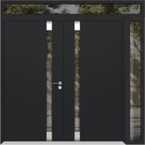 Double metal-aluminum modern exterior door Cynex 6777 8ft - 6