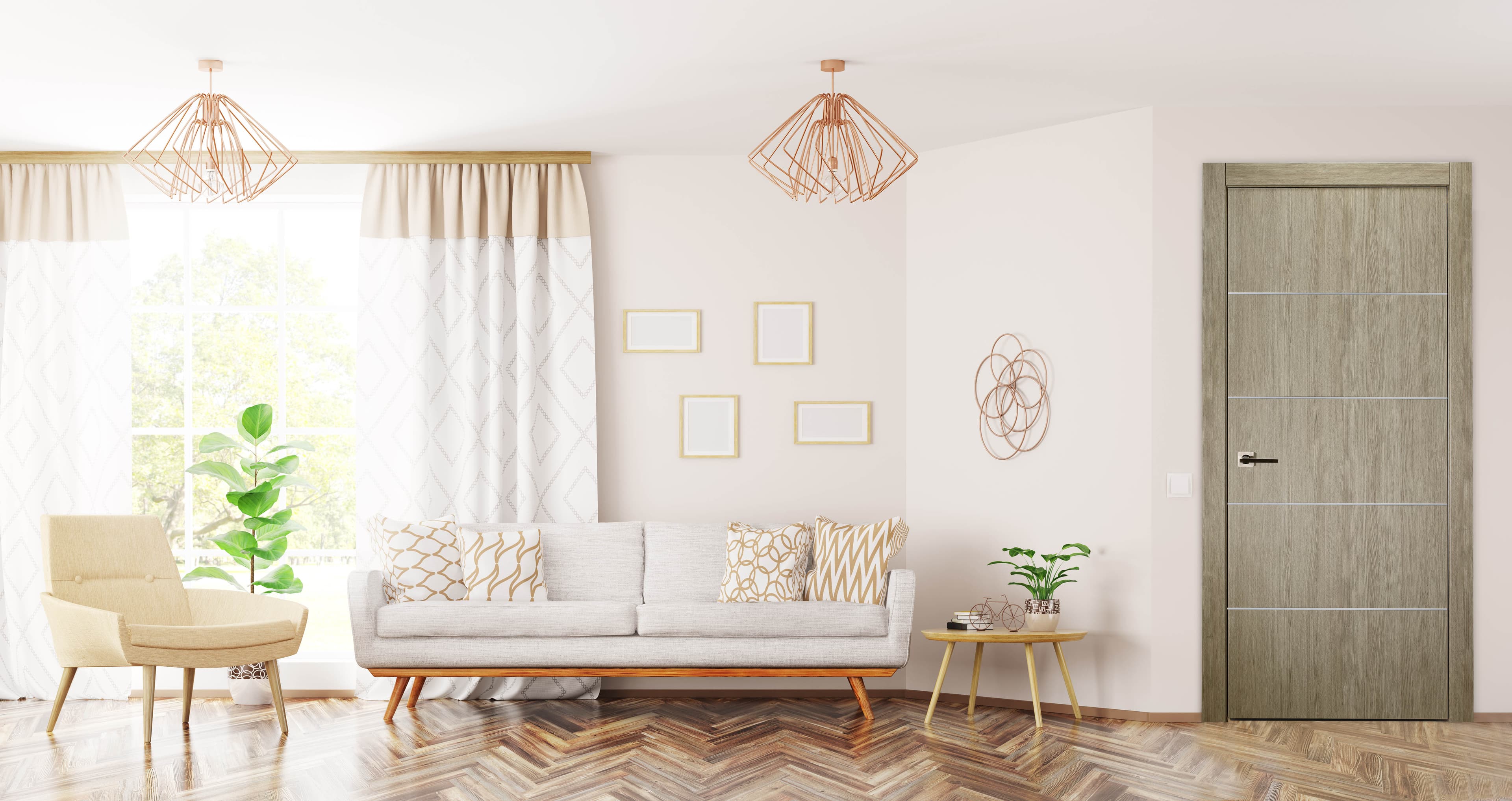 OPTIMA 4H SHAMBOR DOUBLE POCKET BELLDINNI MODERN INTERIOR DOOR - 3