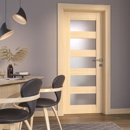 AVON 07-07 VETRO LOIRE ASH DOUBLE DOORS BELLDINNI MODERN INTERIOR DOOR - 2