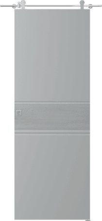 TWINWOOD 2 LIGHT GREY DOUBLE BARN BELLDINNI MODERN INTERIOR DOOR - 1