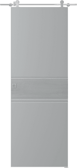 TWINWOOD 2 LIGHT GREY DOUBLE BARN BELLDINNI MODERN INTERIOR DOOR - 1