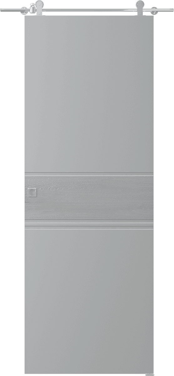 TWINWOOD 2 LIGHT GREY DOUBLE BARN BELLDINNI MODERN INTERIOR DOOR - 1