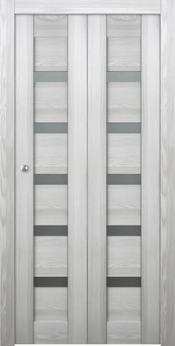 AVON 07-04 VETRO RIBEIRA ASH BI-FOLD BELLDINNI MODERN INTERIOR DOOR - 1