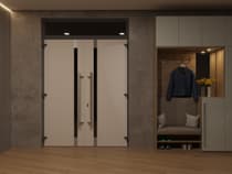 Double metal-aluminum modern exterior door Ronex 1011 - 9