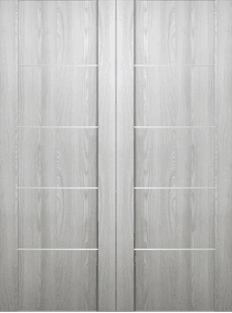 AVON 01 4H RIBEIRA ASH DOUBLE BARN BELLDINNI MODERN INTERIOR DOOR - 2