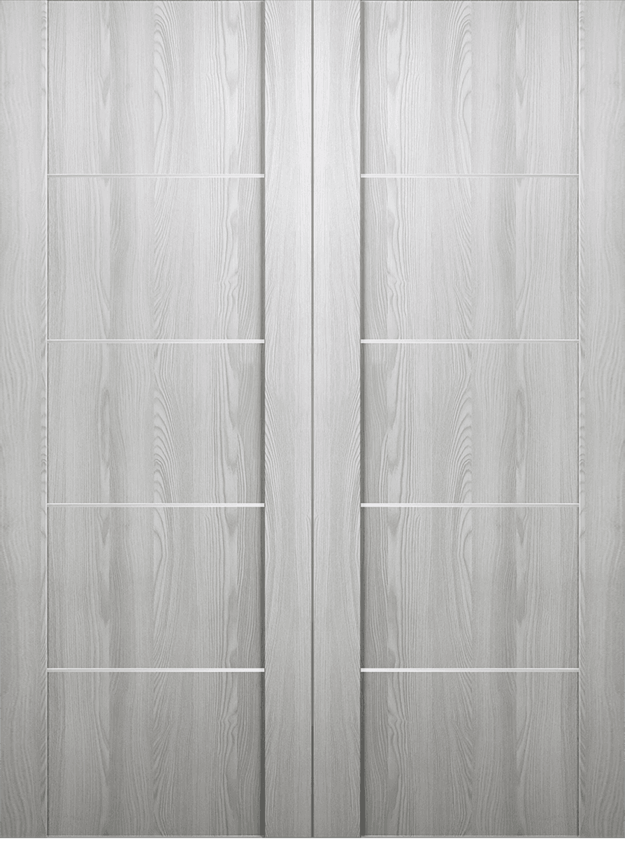 AVON 01 4H RIBEIRA ASH DOUBLE BARN BELLDINNI MODERN INTERIOR DOOR - 2