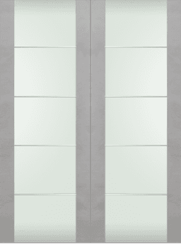 AVON 202 4H VETRO LIGHT URBAN DOUBLE BI-FOLD DOORS BELLDINNI MODERN INTERIOR DOOR - 2