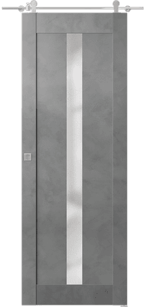 AVON 101 VETRO DARK URBAN BARN DOORS BELLDINNI MODERN INTERIOR DOOR - 1