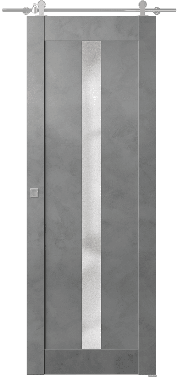 AVON 101 VETRO DARK URBAN BARN DOORS BELLDINNI MODERN INTERIOR DOOR - 1