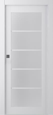 PALLADIO 5 LITE VETRO BIANCO NOBLE POCKET BELLDINNI MODERN INTERIOR DOOR - 1