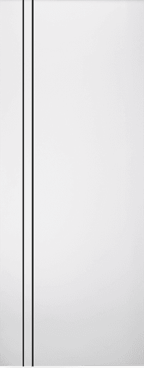 SMART PRO 2V BLACK POLAR WHITE INVISIBLE METAL FRAME BELLDINNI MODERN INTERIOR DOOR - 2