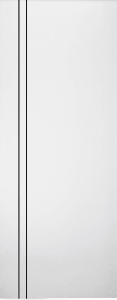 SMART PRO 2V BLACK POLAR WHITE INVISIBLE METAL FRAME BELLDINNI MODERN INTERIOR DOOR - 2