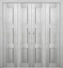 AVON 07 2RN RIBEIRA ASH DOUBLE BI-FOLD BELLDINNI MODERN INTERIOR DOOR - 1