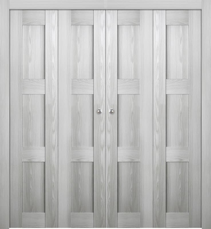 AVON 07 2RN RIBEIRA ASH DOUBLE BI-FOLD BELLDINNI MODERN INTERIOR DOOR - 1