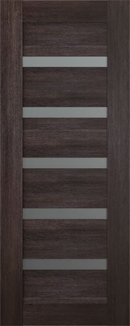 AVON 07-04 VETRO VERALINGA OAK SLAB BELLDINNI MODERN INTERIOR DOOR - 1