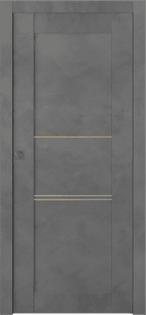 AVON 07 3H GOLD DARK URBAN POCKET BELLDINNI MODERN INTERIOR DOOR - 1