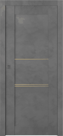 AVON 07 3H GOLD DARK URBAN POCKET BELLDINNI MODERN INTERIOR DOOR - 1