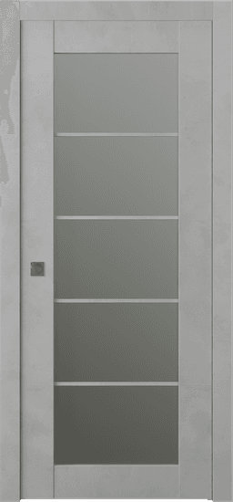 AVON 5 LITE VETRO LIGHT URBAN POCKET BELLDINNI MODERN INTERIOR DOOR - 1