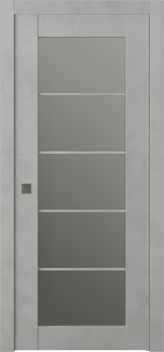 AVON 5 LITE VETRO LIGHT URBAN POCKET BELLDINNI MODERN INTERIOR DOOR - 1