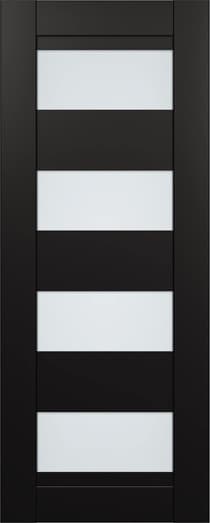 DELLA VETRO BLACK MATTE SLAB BELLDINNI MODERN INTERIOR DOOR - 1