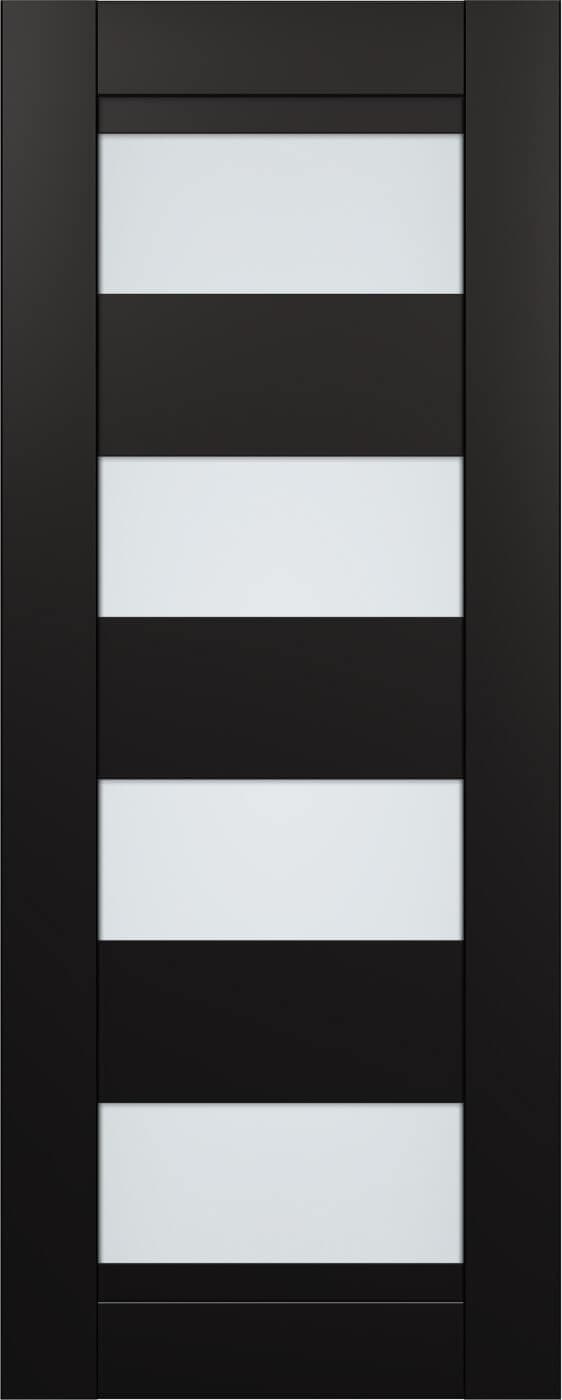 DELLA VETRO BLACK MATTE SLAB BELLDINNI MODERN INTERIOR DOOR - 1