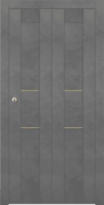 AVON 07 2H GOLD DARK URBAN DOUBLE BI-FOLD BELLDINNI MODERN INTERIOR DOOR - 1