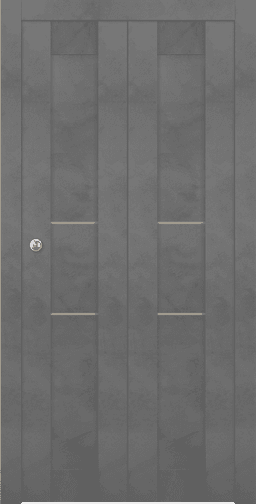 AVON 07 2H GOLD DARK URBAN DOUBLE BI-FOLD BELLDINNI MODERN INTERIOR DOOR - 1