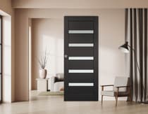 LEORA VETRO BLACK MATTE MAGIC BELLDINNI MODERN INTERIOR DOOR - 2