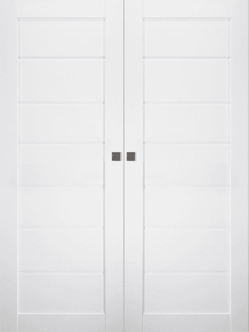 ALDA BIANCO NOBLE DOUBLE MAGIC BELLDINNI MODERN INTERIOR DOOR - 1