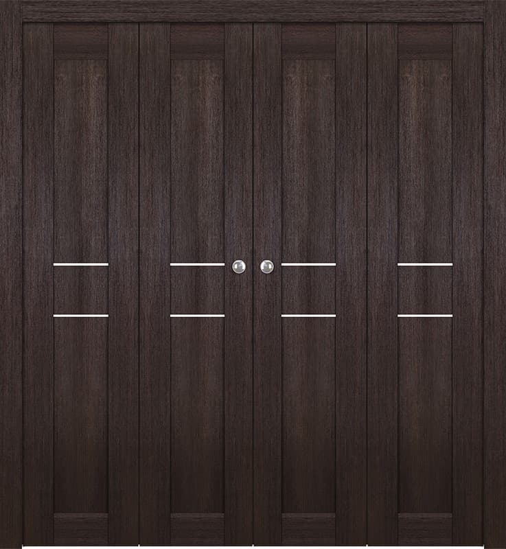 AVON 07 2HN GOLD VERALINGA OAK DOUBLE BI-FOLD BELLDINNI MODERN INTERIOR DOOR - 1