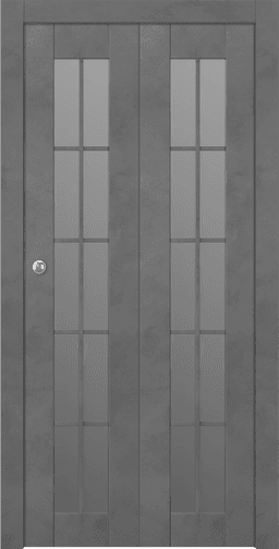 AVON 10 LITE VETRO DARK URBAN DOUBLE BI-FOLD BELLDINNI MODERN INTERIOR DOOR - 1