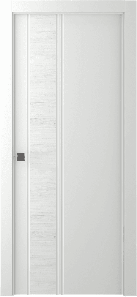TWINWOOD 1 POLAR WHITE POCKET BELLDINNI MODERN INTERIOR DOOR - 1